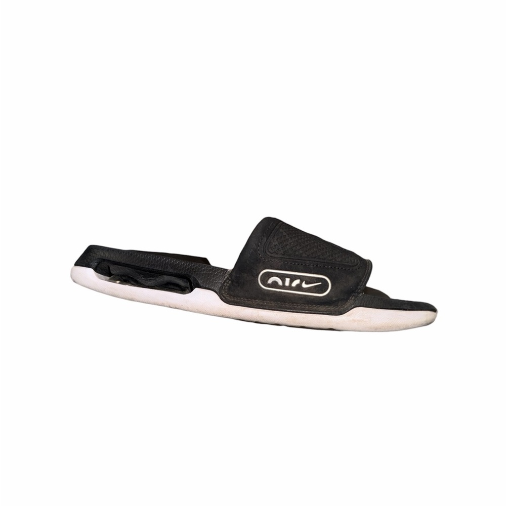 Nike Black Slide Sandals with Embossed Logo - Picture 2 of 2